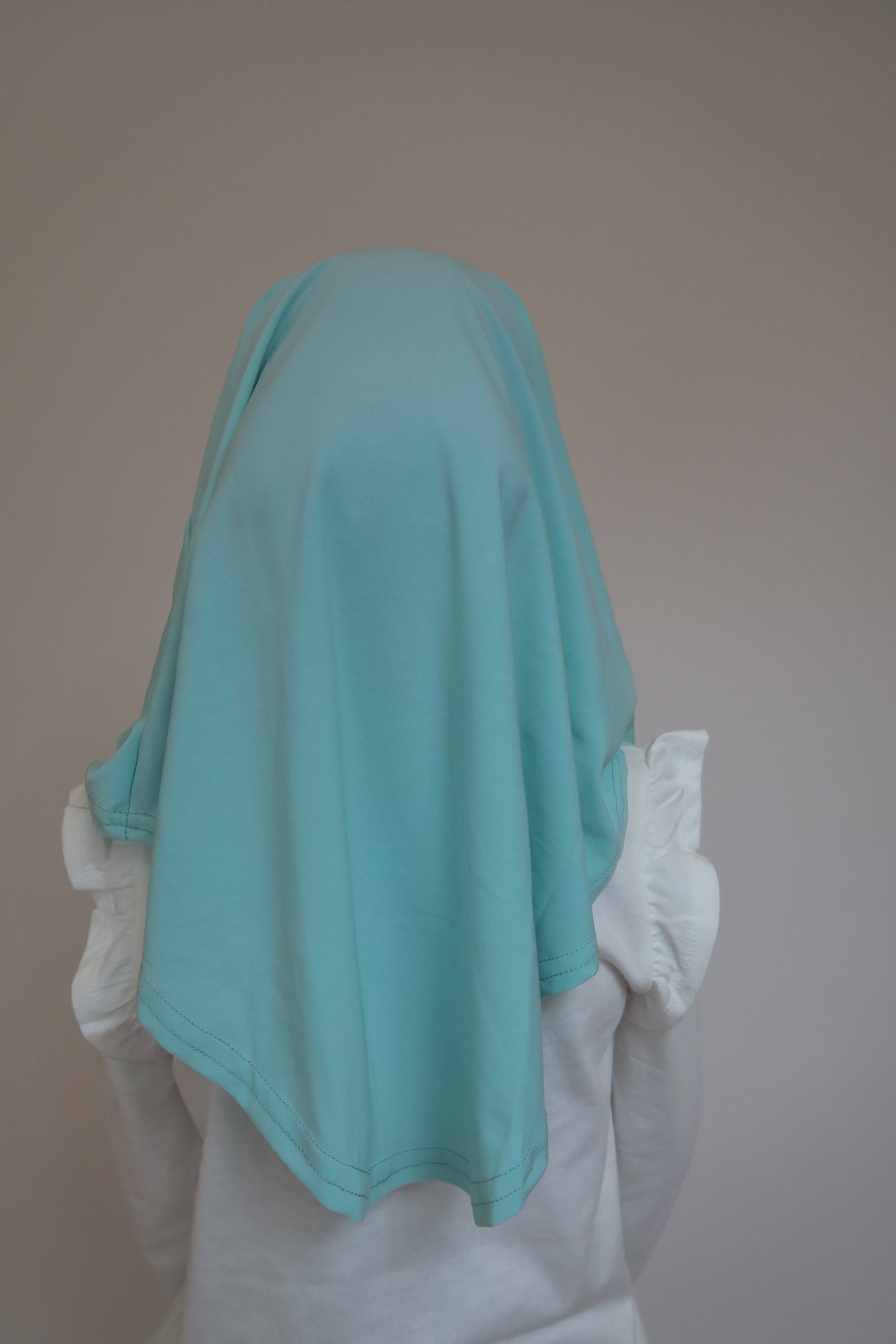 Girls Aqua Butterfly Hijab I Instant hijab I head scarf I kids hijab
