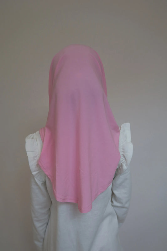 Girls Pink Butterfly Hijab - Instant hijab