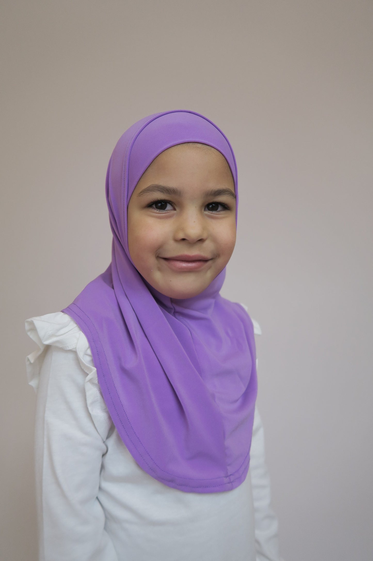 Girls Purple 2pc Hijab I Girls hijabs I Kids hijab I Amira hijab I kids scarves I instant hijab