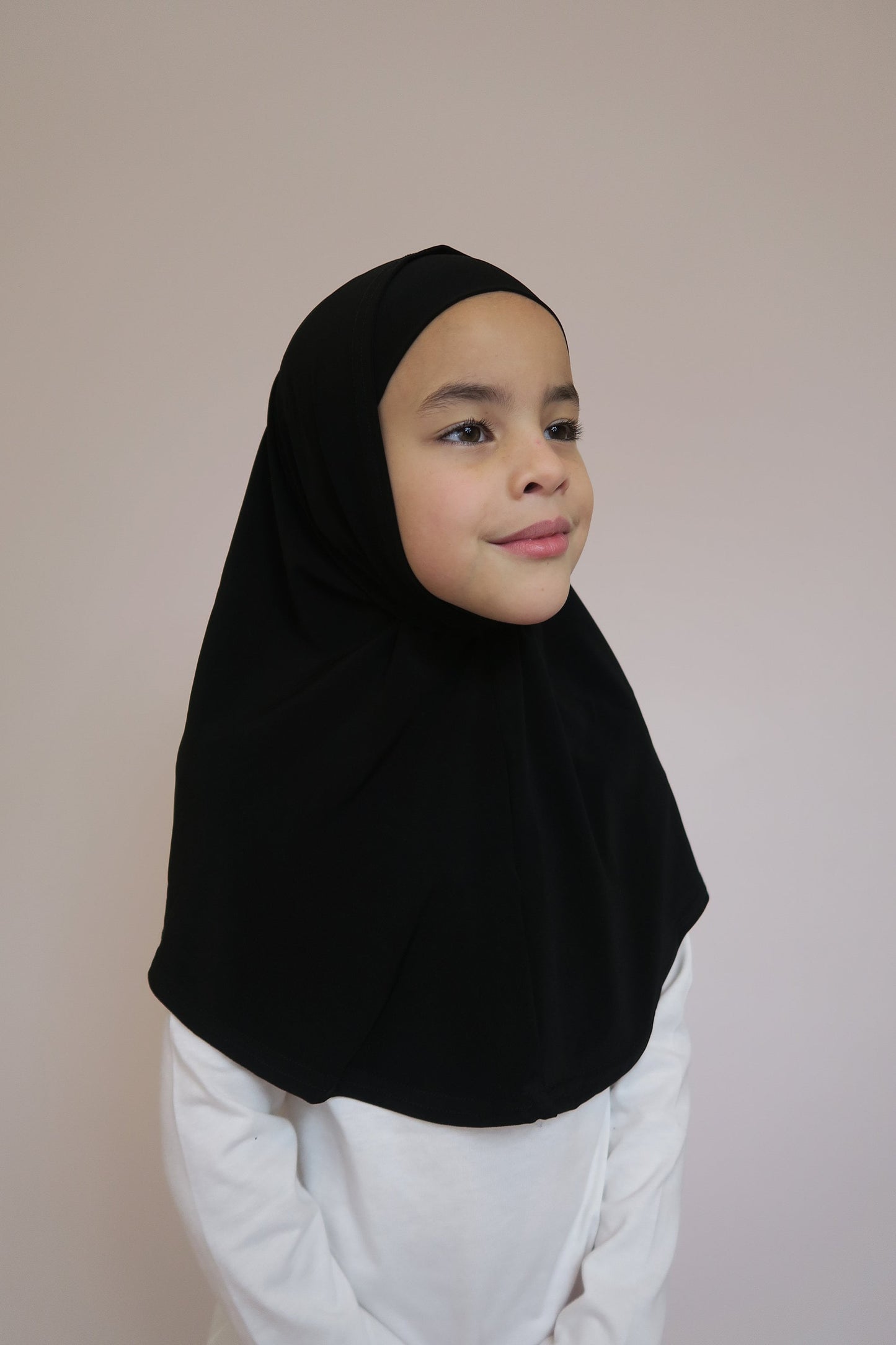 Girls Black 2pc Hijab I Girls hijabs I Kids hijab I Amira hijab I kids scarves I instant hijab