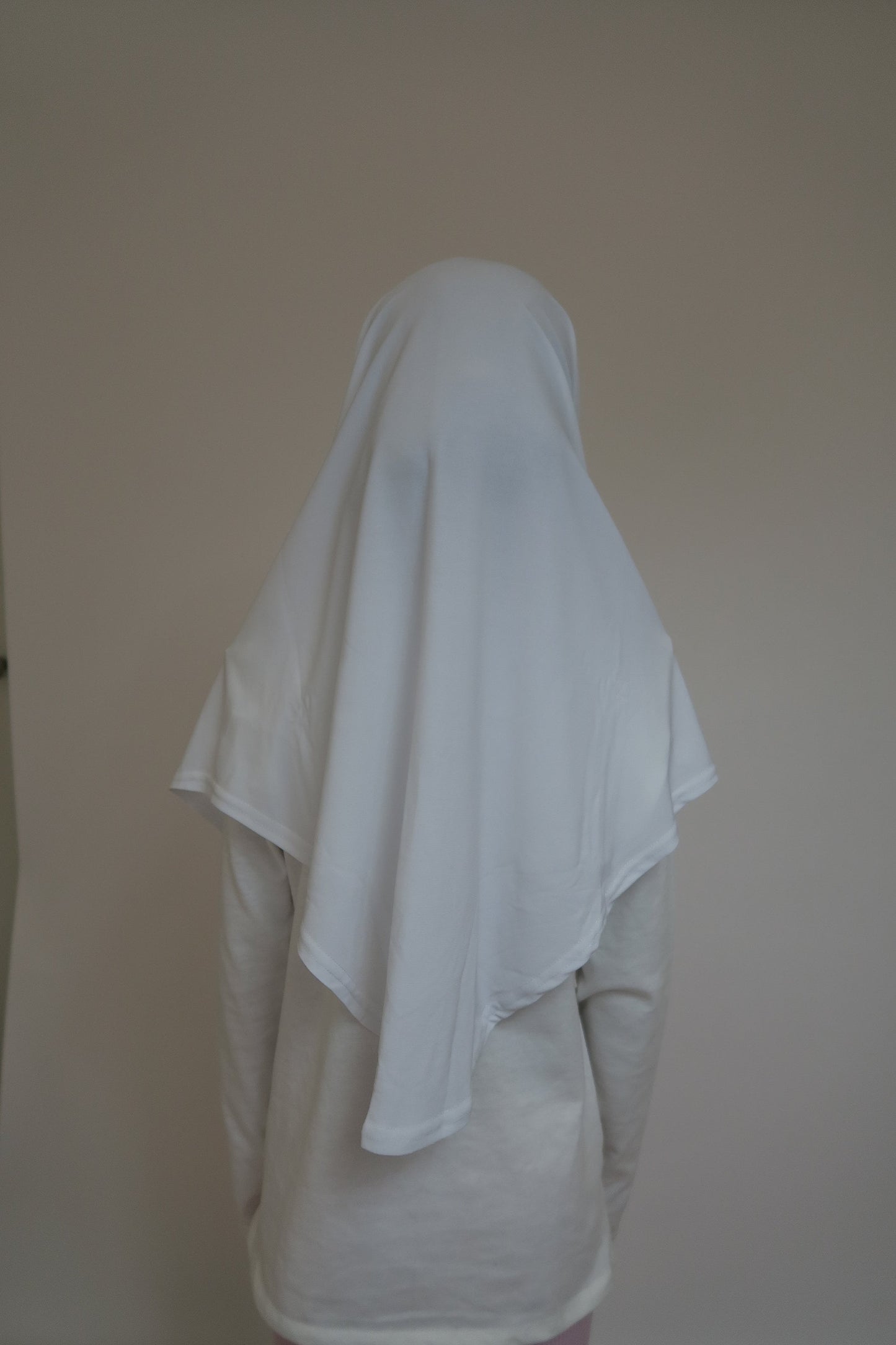 Girls White 2pc Hijab I Girls hijabs I Kids hijab I Amira hijab I kids scarves I instant hijab