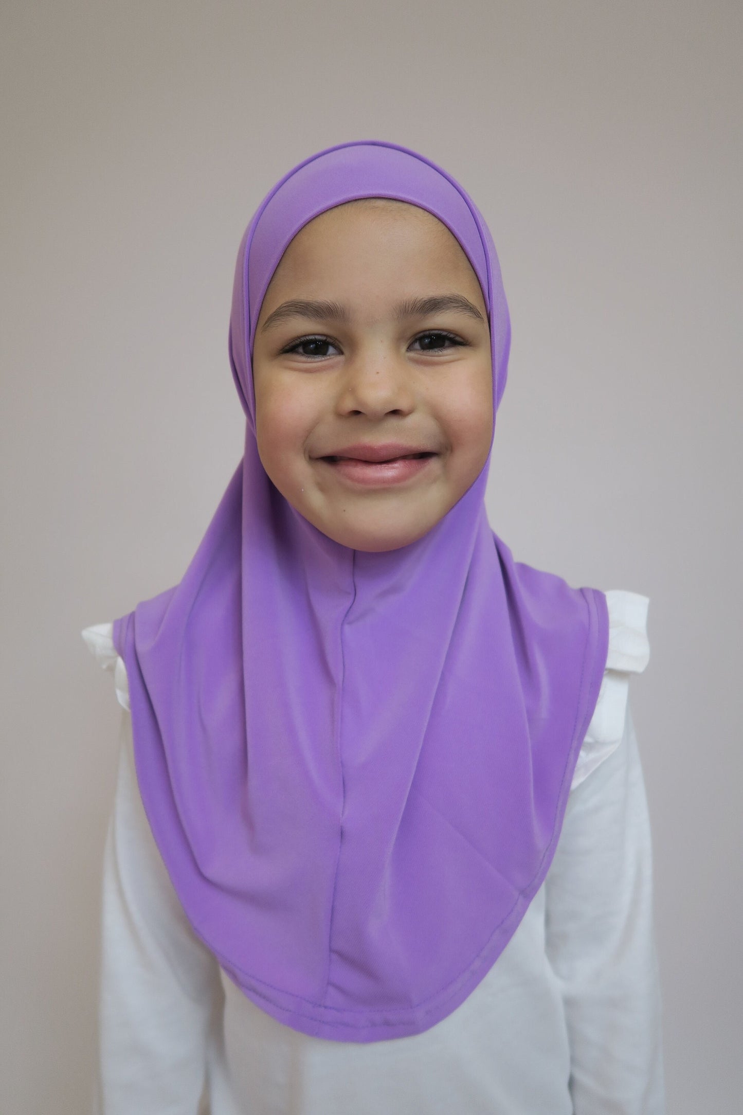 Girls Purple 2pc Hijab I Girls hijabs I Kids hijab I Amira hijab I kids scarves I instant hijab