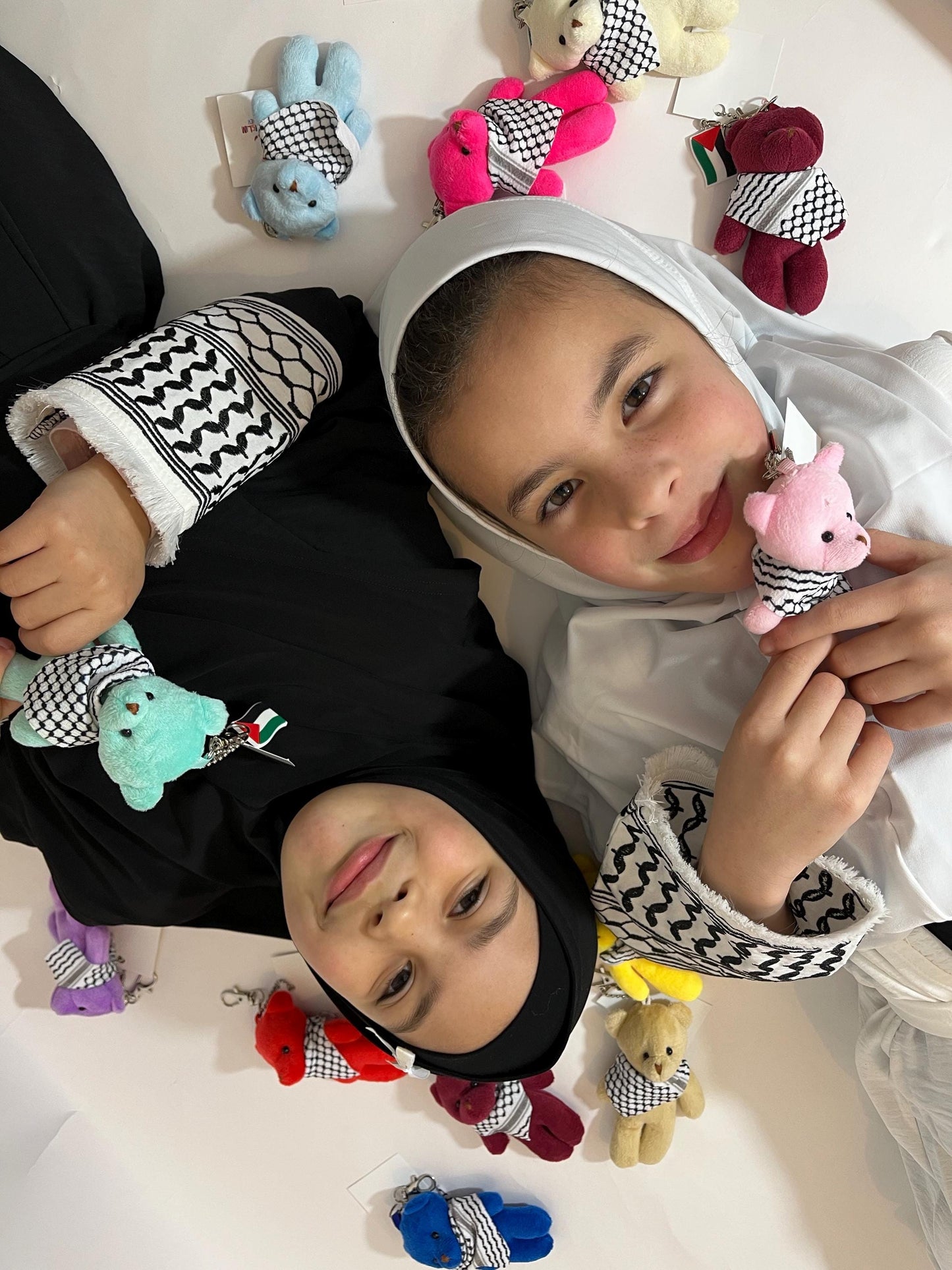 Palistine Plush Bear Kuffiyeh Keychain