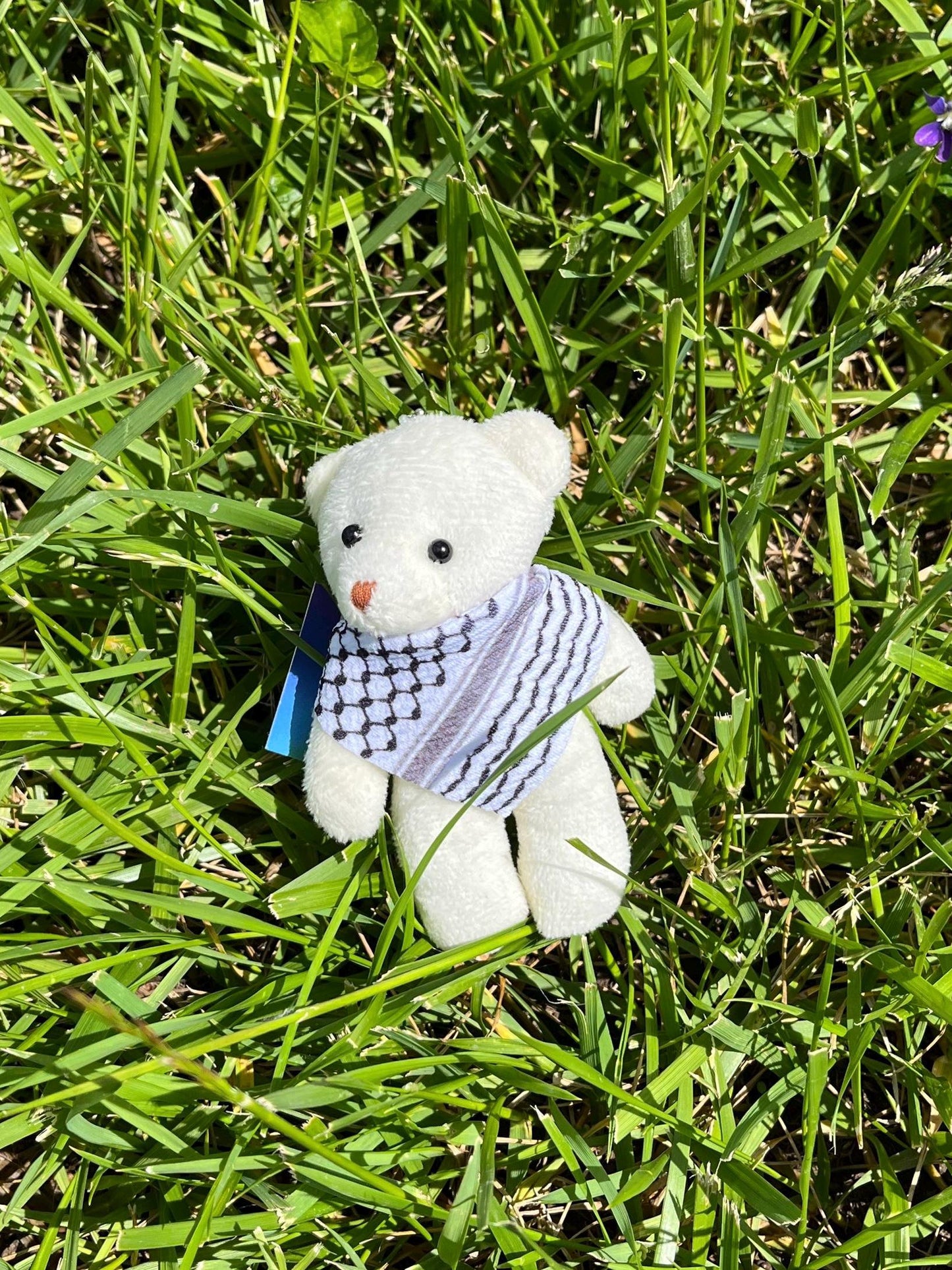 Palistine Plush Bear Kuffiyeh Keychain