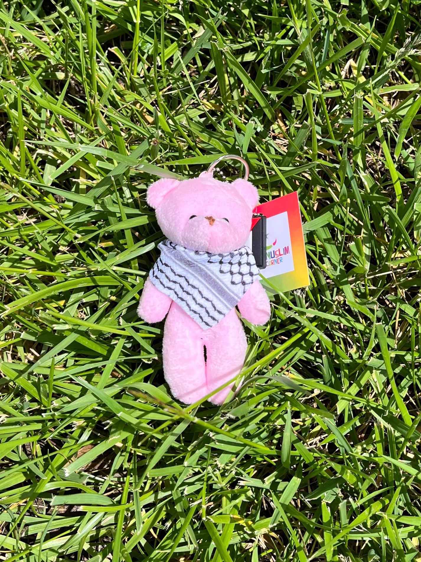 Palistine Plush Bear Kuffiyeh Keychain