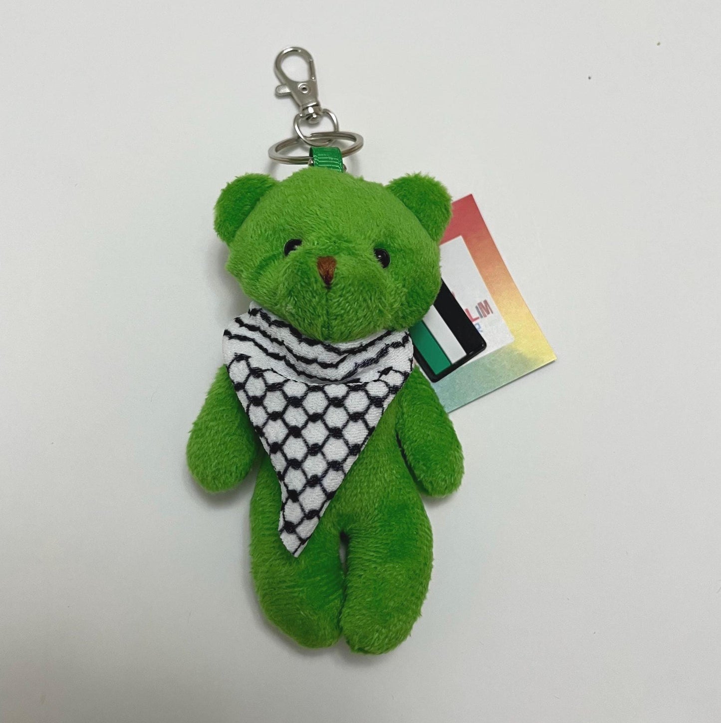 Palistine Plush Bear Kuffiyeh Keychain