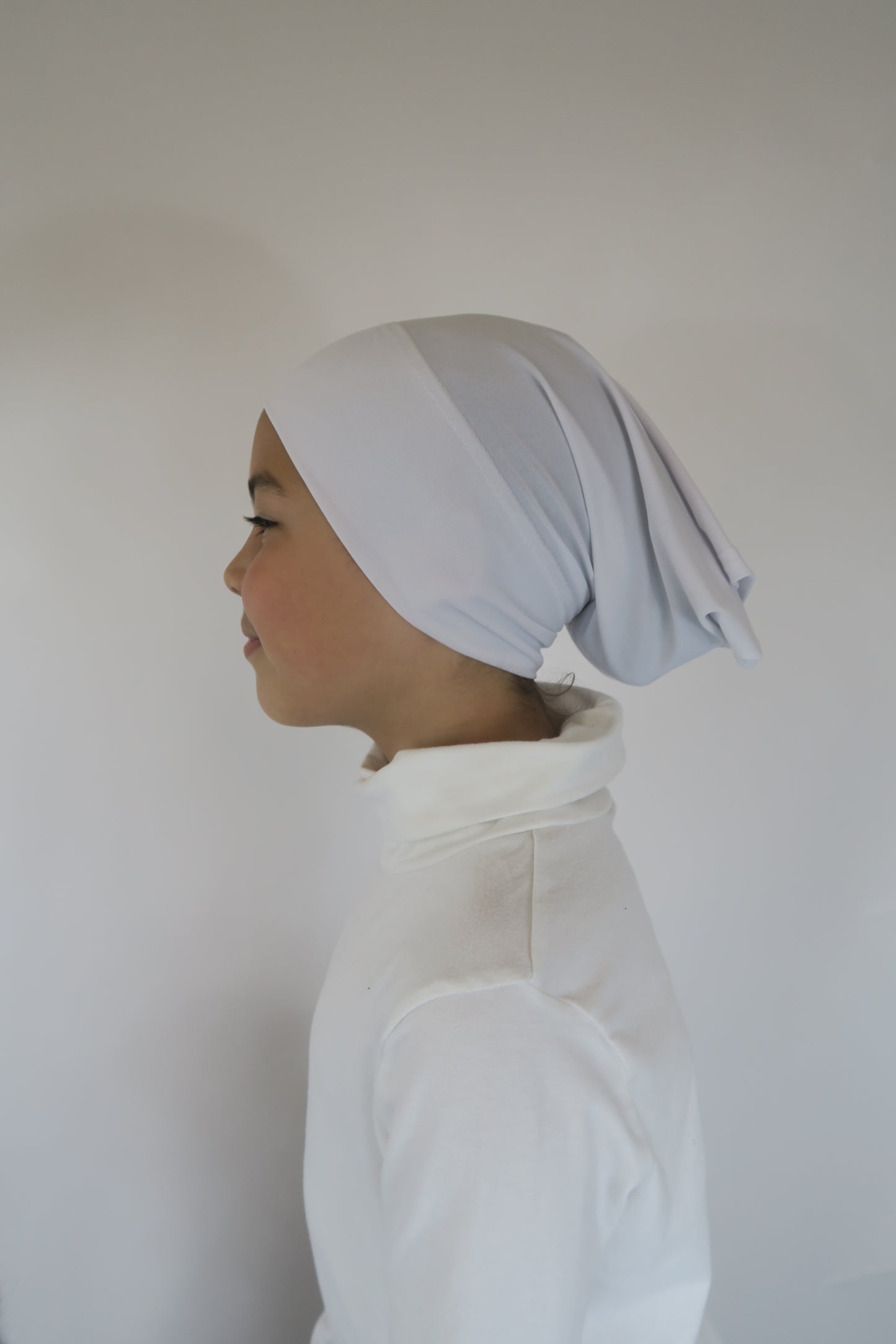 White Jersey Hijab Cap