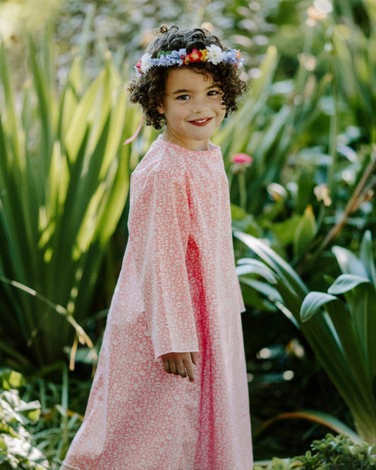 Time for tea pink abaya | cotton abaya | Liberty of London | Islamic kids dress | Jalabiya